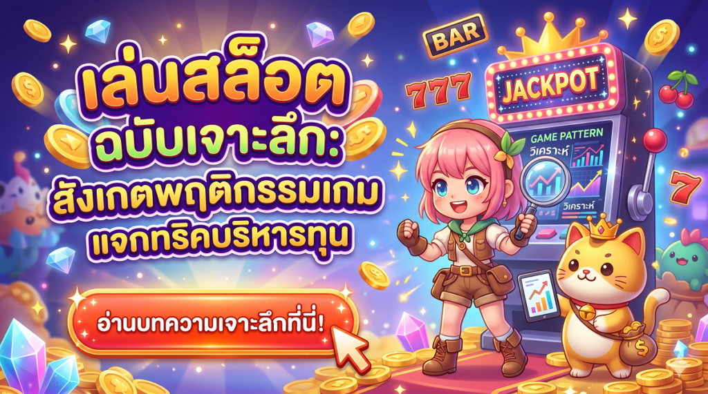 เล่นสล็อต ฉบับเจาะลึก: สังเกตพฤติกรรมเกม แจกทริคบริหารทุน 1 เล่นสล็อตฉบับเจาะลึก